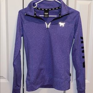 PINK half zip pullover!!